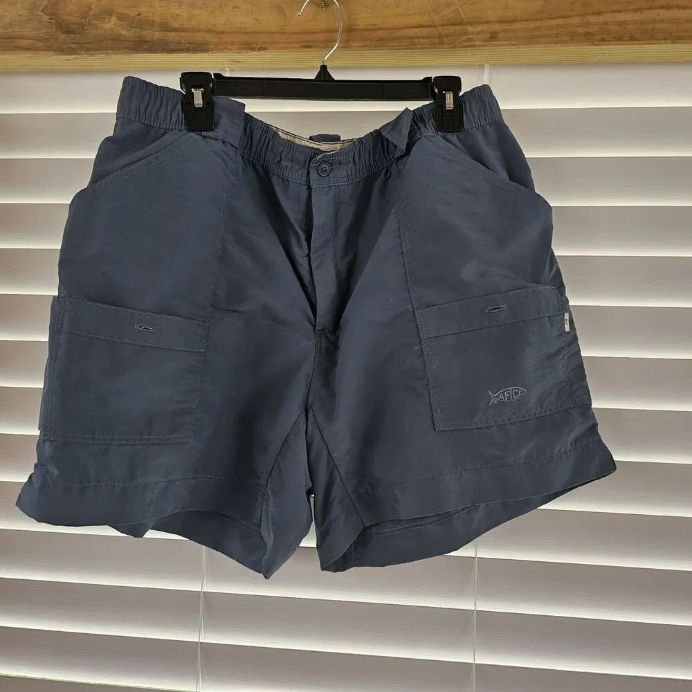 Aftco Blue Men's Size 38 M01 Fishing Tackle Shorts